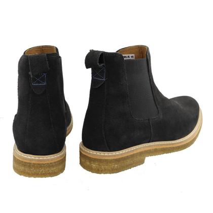 Imagem de Bota Elastico Lateral Chelsea Masculina Camurça Palmilha Gel Forrada Solado Crepe Puxador Traseiro