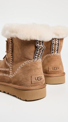 Imagem de Bota Fashion UGG Classic Mini Alpine Feminina Castanha