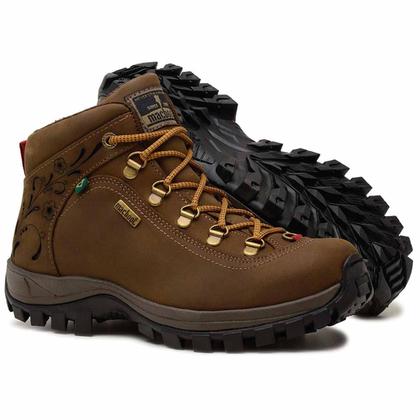 Imagem de Bota Feminina Adventure Cano Alto Em Couro Alecrim Macboot