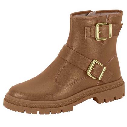 Imagem de Bota Feminina Biker Napa Caramelo Moleca 5344.106