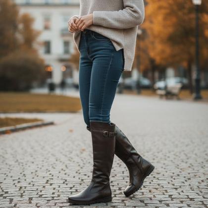 Imagem de Bota feminina cano alto mooncity 71130
