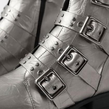 Imagem de Bota Feminina Cano Curto Leci Pewter Piccadilly 653006-1