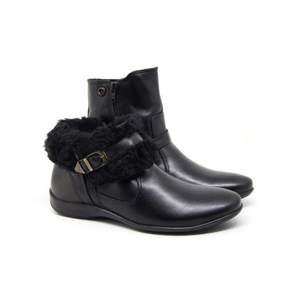 Imagem de Bota Feminina Cano Curto - Preto - Perlatto Preto