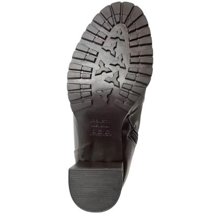 Imagem de Bota Feminina Cano Longo Maleável Salto Alto com Aplique de Fivela Mooncity 73176