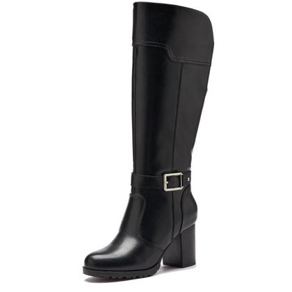 Imagem de Bota Feminina Casual Salto Alto Cano Longo Maleável Mooncity 73133