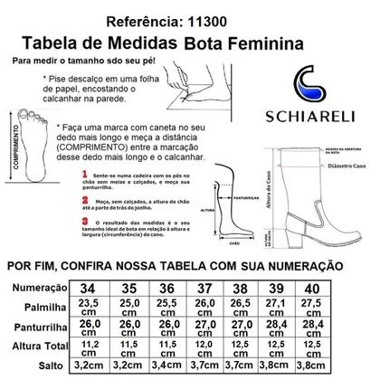 Imagem de Bota Feminina Coturno Botinha de Cano Curto com Zíper - Schiareli Ref. 11300