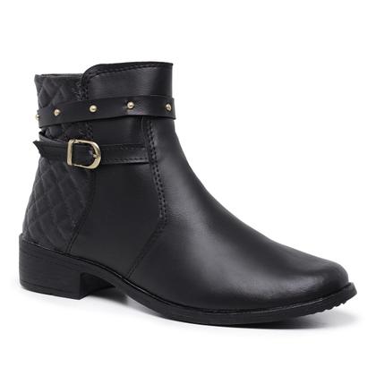 Imagem de Bota Feminina Coturno Botinha de Cano Curto com Zíper - Schiareli Ref. 11300
