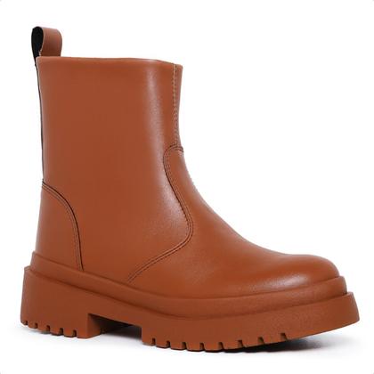 Imagem de Bota Feminina Coturno Caramelo Sola Tratorada