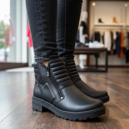Imagem de Bota Feminina Dakota Coturno Tratorado com Ziper Original G9563