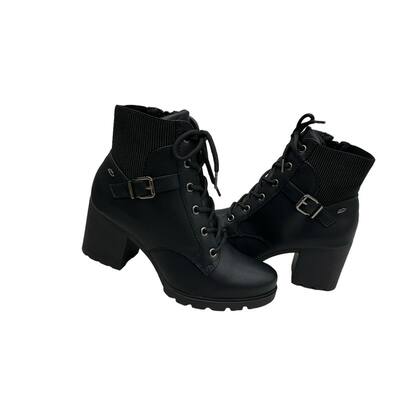 Imagem de Bota Feminina Dakota G9541 Coturno Salto Alto Grosso Tratorado Cadarço