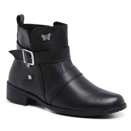 Imagem de Bota Feminina Gmm Shoes Coturno Cano Curto com Ziper Confortável