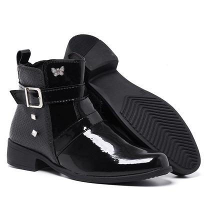 Imagem de Bota Feminina Gmm Shoes Coturno Cano Curto com Ziper Confortável