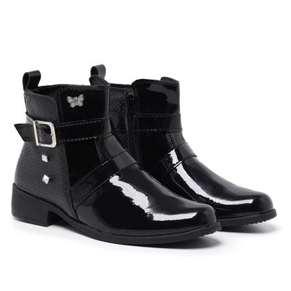 Imagem de Bota Feminina Gmm Shoes Coturno Cano Curto com Ziper Confortável