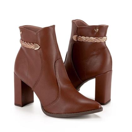 Imagem de Bota Feminina Mississipi Cano Baixo Berteli Marrom - MA122