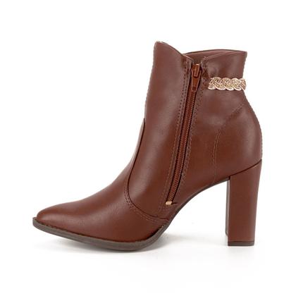 Imagem de Bota Feminina Mississipi Cano Baixo Berteli Marrom - MA122