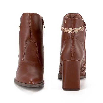 Imagem de Bota Feminina Mississipi Cano Baixo Berteli Marrom - MA122