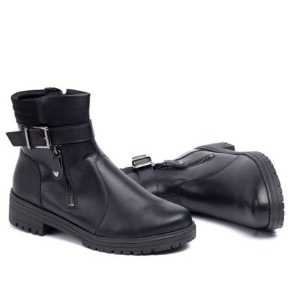 Imagem de Bota Feminina Mississipi Cano Curto com Fivela Preto