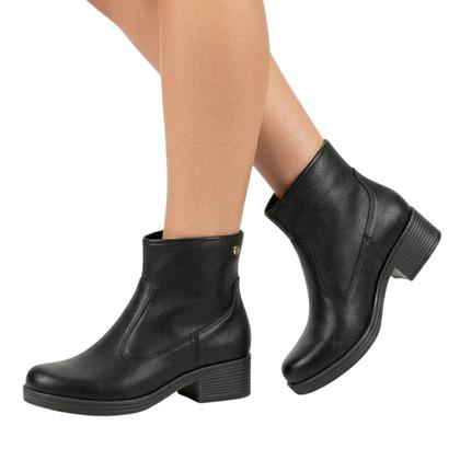 Imagem de Bota Feminina Moleca Salto Baixo Ziper 5354.200