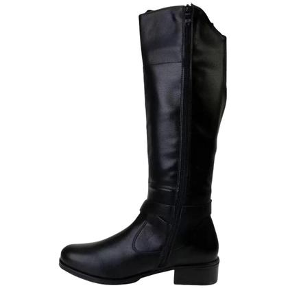 Imagem de Bota Feminina Montaria Cano Alto Mooncity Elástico Moda 72109