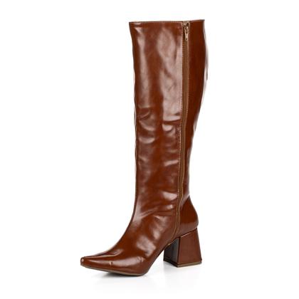 Imagem de Bota Feminina Montaria Cano Longo Caramelo Lisa