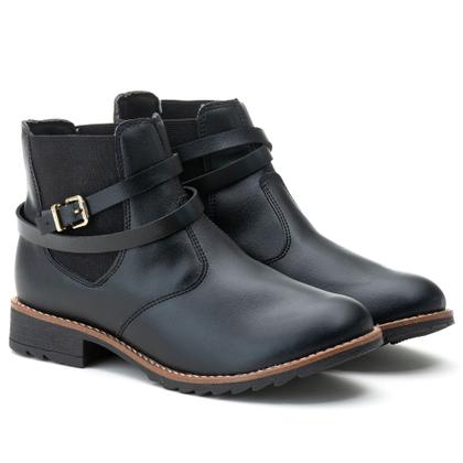 Imagem de Bota Feminina Montaria Chelsea Ajuste Elástico Estilo Shoes