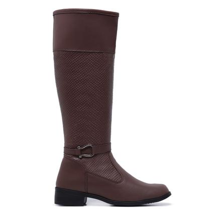 Imagem de Bota Feminina Montaria de Cano Longo com Ziper Moda Inverno Schiareli - Ref. 11070