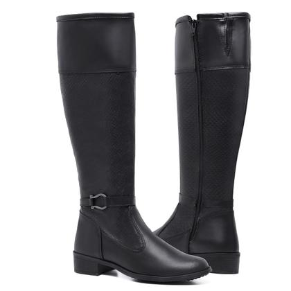 Imagem de Bota Feminina Montaria de Cano Longo com Ziper Moda Inverno Schiareli - Ref. 11070