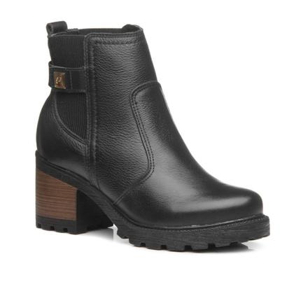 Imagem de Bota Feminina Pegada chelsea CB Couro Preto - 2813