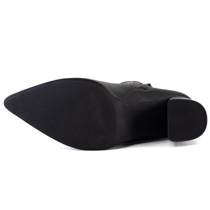 Imagem de Bota Feminina Ramarim Cano Curto Bico Fino Salto Grosso Moda 23-58123