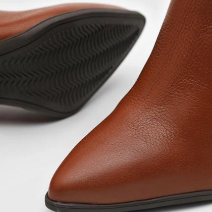 Imagem de Bota Feminina Slouchy Salto Grosso Bottero - Caramelo