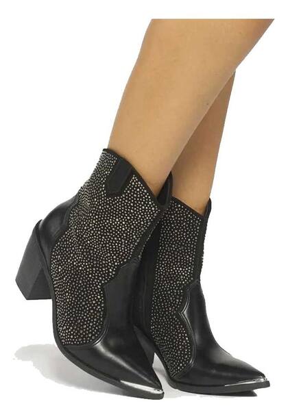 Imagem de Bota Feminina Texana Country Vizzano Pedraria Western Salto