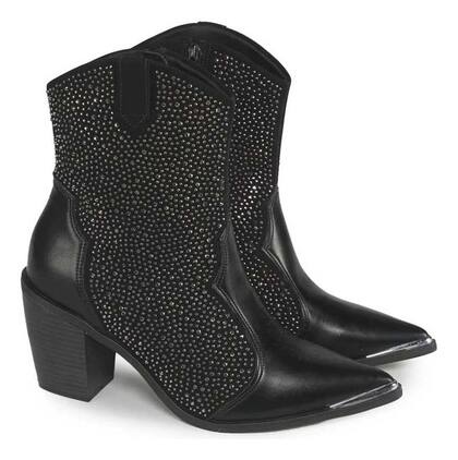 Imagem de Bota Feminina Texana Country Vizzano Pedraria Western Salto