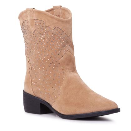 Imagem de Bota Feminina Texana Country Western Bico Fino com Brilho Strass Ana Castela