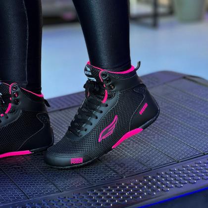 Imagem de Bota Feminina Treino Botinha Academia Caminhada exercício funcional Musculação Boxe MMA Confortável Original