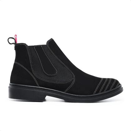 Bota Feminina Vaquejada Chelsea Couro Costura No Bico 2027 - Sapattaria dos pés Imagem de Bota Feminina Vaquejada Chelsea Couro Costura No Bico 2027