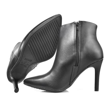 Imagem de Bota Feminina Vizzano Salto Agulha Bico Fino Preta