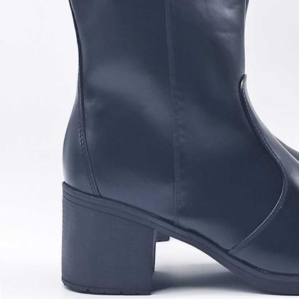 Imagem de Bota Feminino Mooncity Cano Baixo Salto Bloco Medio 73201