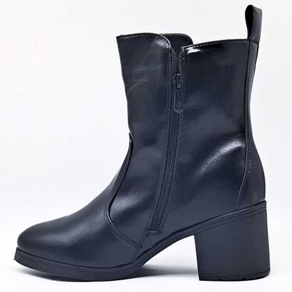 Imagem de Bota Feminino Mooncity Cano Baixo Salto Bloco Medio 73201