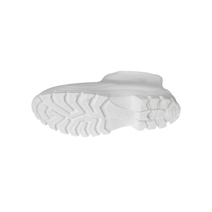 Imagem de Bota Flex Borracha Pvc Branca Cano Curto Impermeável Calfor