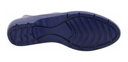 Imagem de Bota Galocha Borracha Feminina Cano Curto Azul Pvc N 35