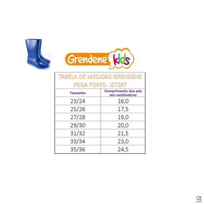 Imagem de Bota Galocha Borracha Infantil Chuva Grendene Kids Jetsky