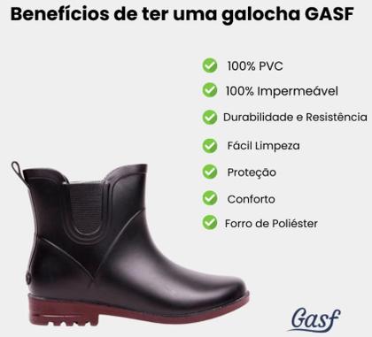 Imagem de Bota Galocha Gasf Chelsa Cano Curto Impermeável AD026