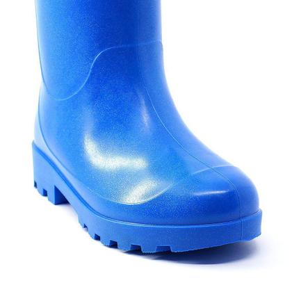 Bota Chuva Infantil NORTY PVC - Impermeável Unicórnio Azul Tamanho 21