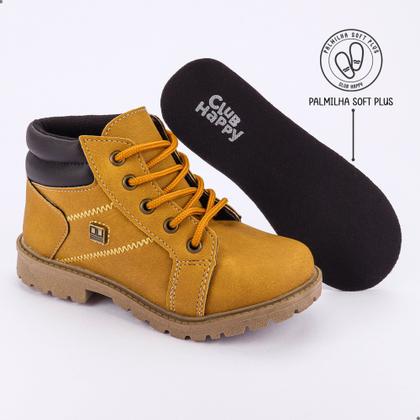 Imagem de Bota Infantil Botinha Coturno Menino Tratorado Leve Estilo Country Baby - 14.100-121