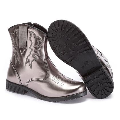 Imagem de Bota Infantil Country Texana Bordada Fashion Metalizada