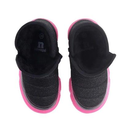 Imagem de Bota Infantil Menina Novope 50001381 Com Pelo Com Led