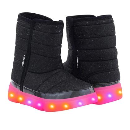 Imagem de Bota Infantil Menina Novope 50001381 Com Pelo Com Led