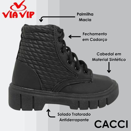 Imagem de Bota Infantil Menina Resistente Conforto Maciez Via Vip