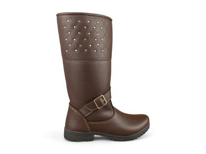 Imagem de Bota Infantil Montaria Fuffy Com Detalhe Dourado Cafe