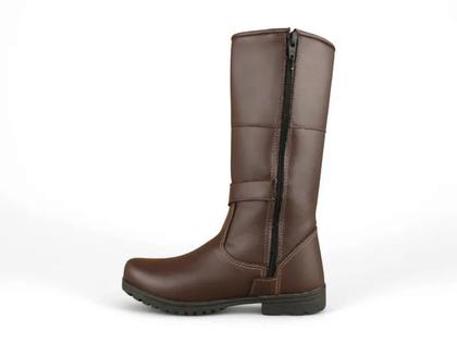 Imagem de Bota Infantil Montaria Fuffy Com Detalhe Dourado Cafe